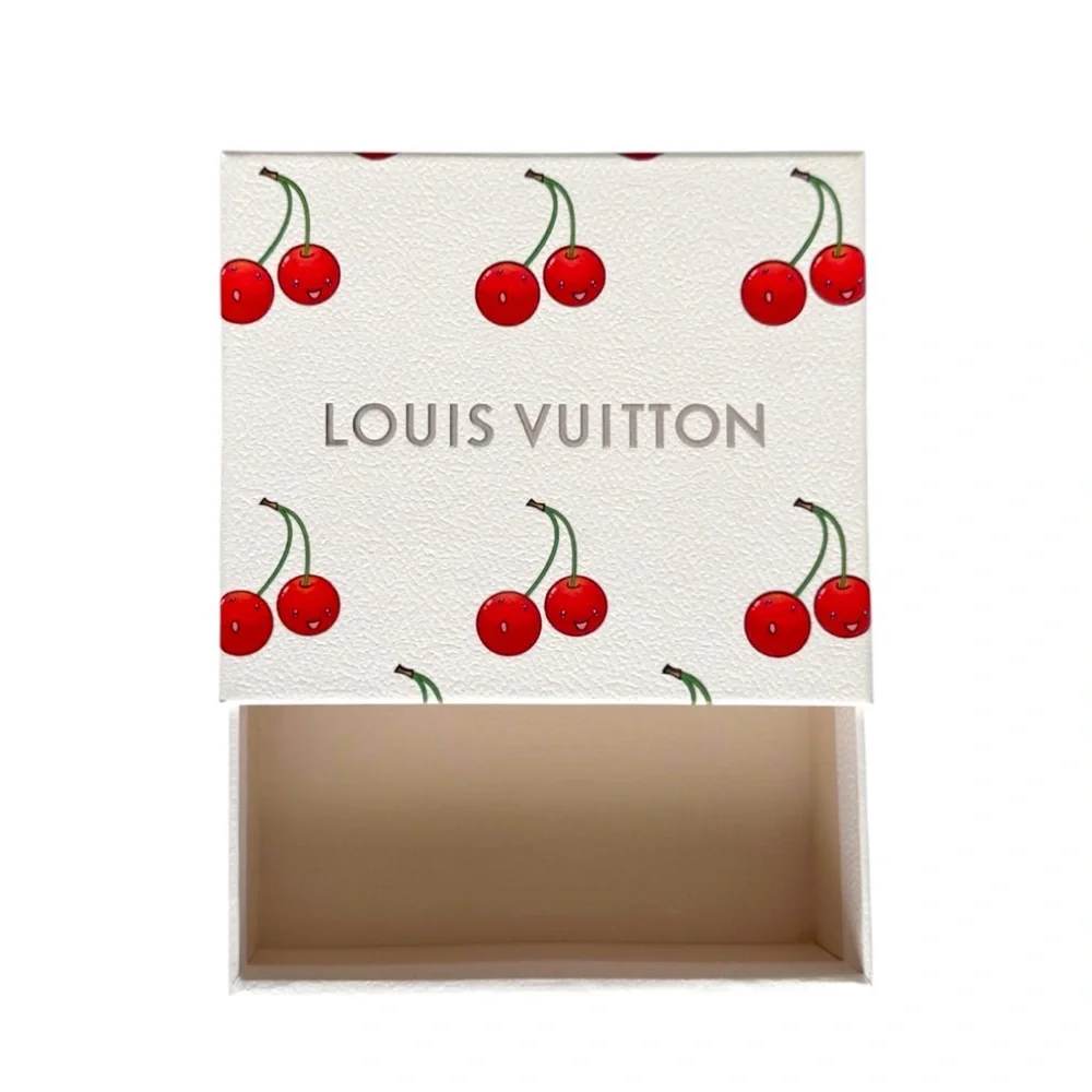🆕🍒LV x MURAKAMI 20th Anniversary Commemorative Cherry Motif Box + White Ribbon